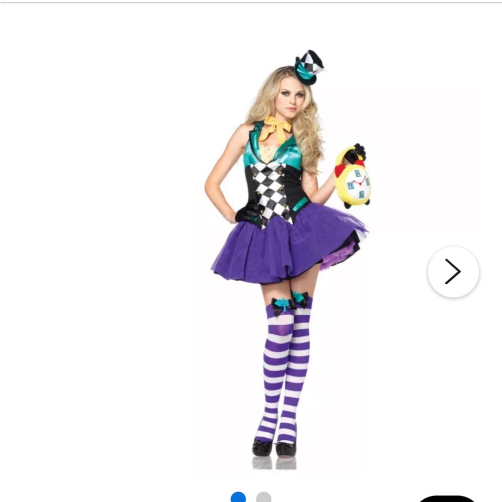 Sold out Miss Mad Hatter Costume with Accessories